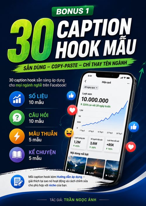 Bonus 1: 30 Caption Hook Mẫu